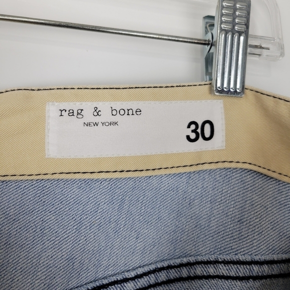 NWT Rag & Bone Nora High Rise Wide Leg Cargo Jean in Lakeside Size 30 - Picture 9 of 12
